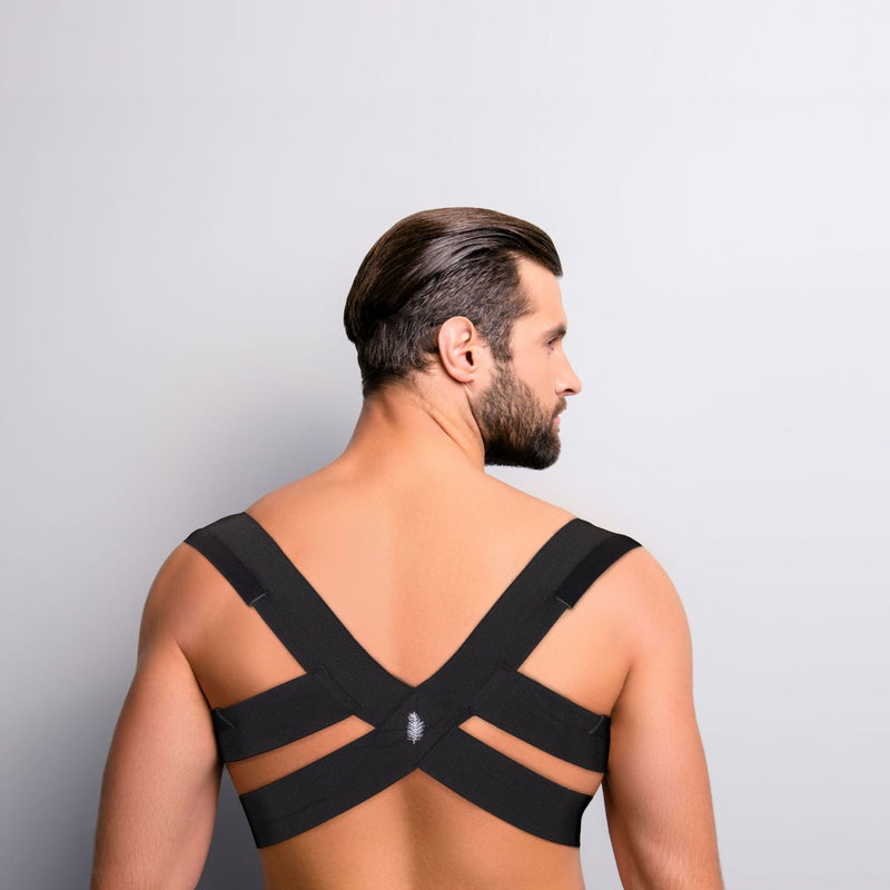 Shoulder Posture Corrector Women, Back Brace for Chest Support and  Straighten Posture Bra, Providing Back Neck,Black-Medium